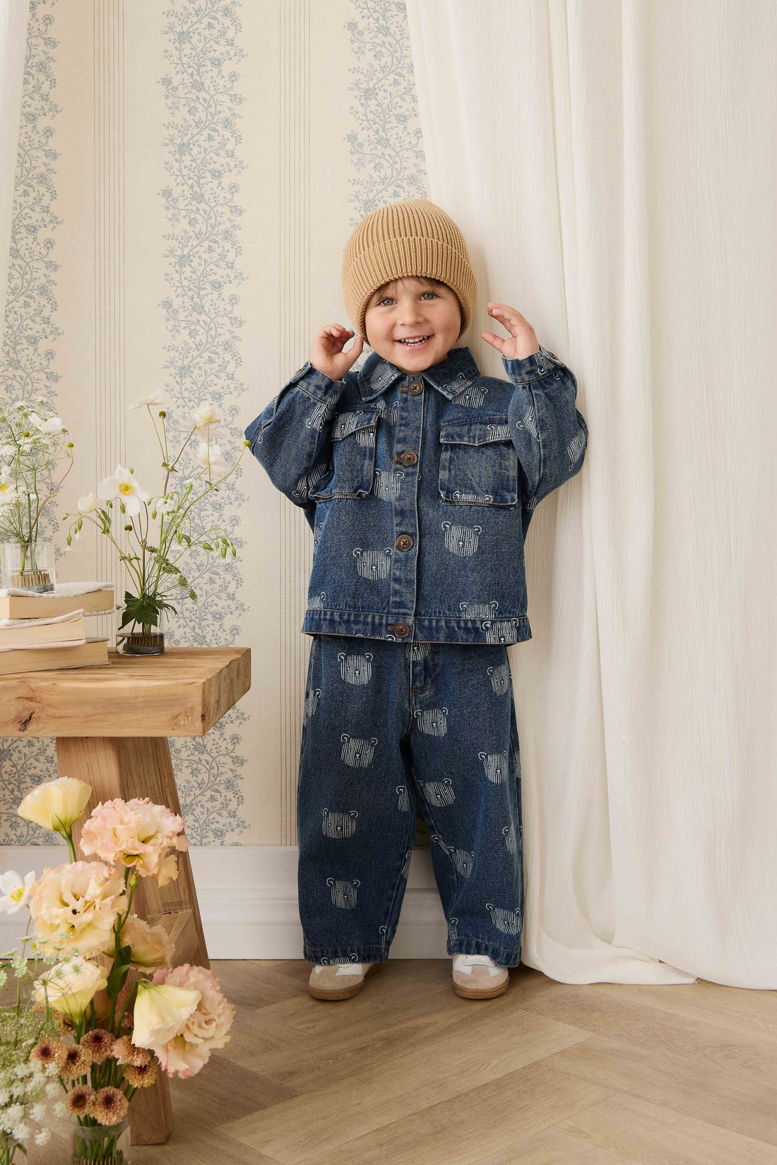 Linus Denim Pant - Teddy Face Denim – Jamie Kay USA