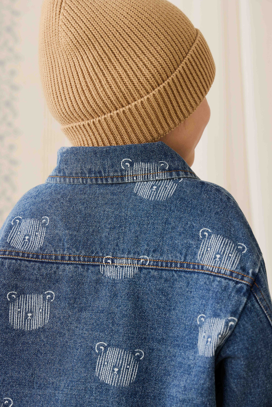 Nicolai Jacket - Teddy Face Denim Childrens Jacket from Jamie Kay USA