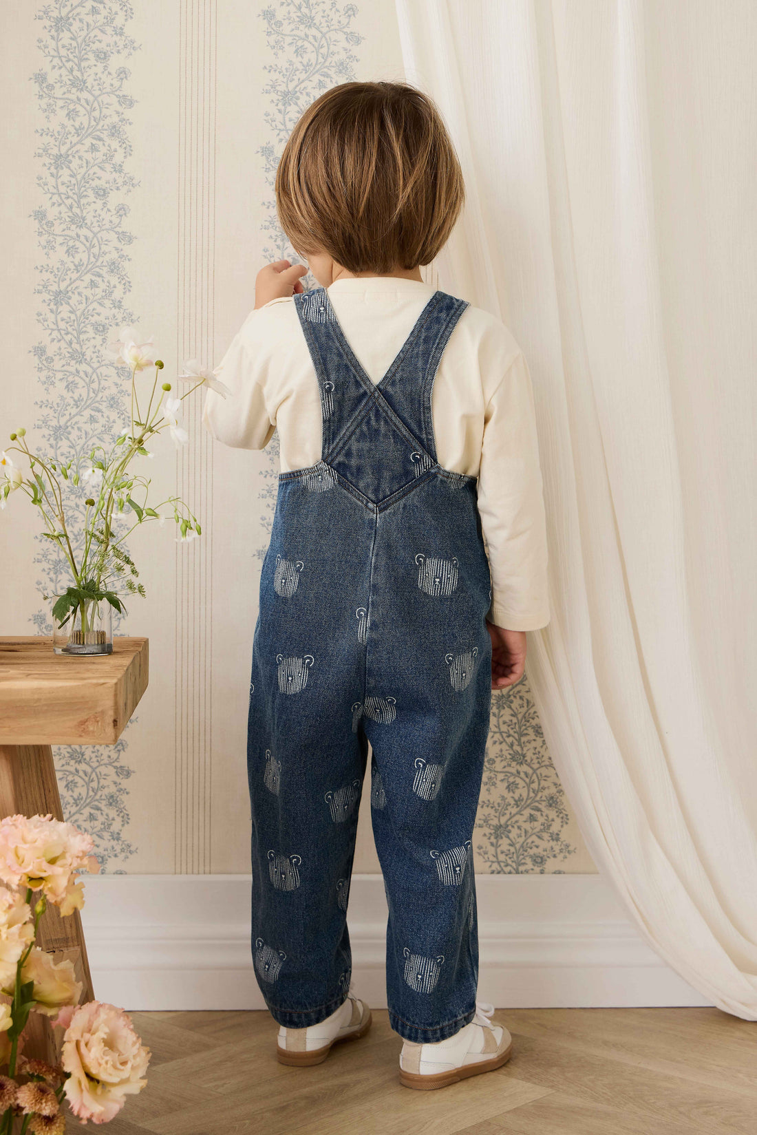 Wilson Overall - Teddy Face Denim Childrens Overall from Jamie Kay USA