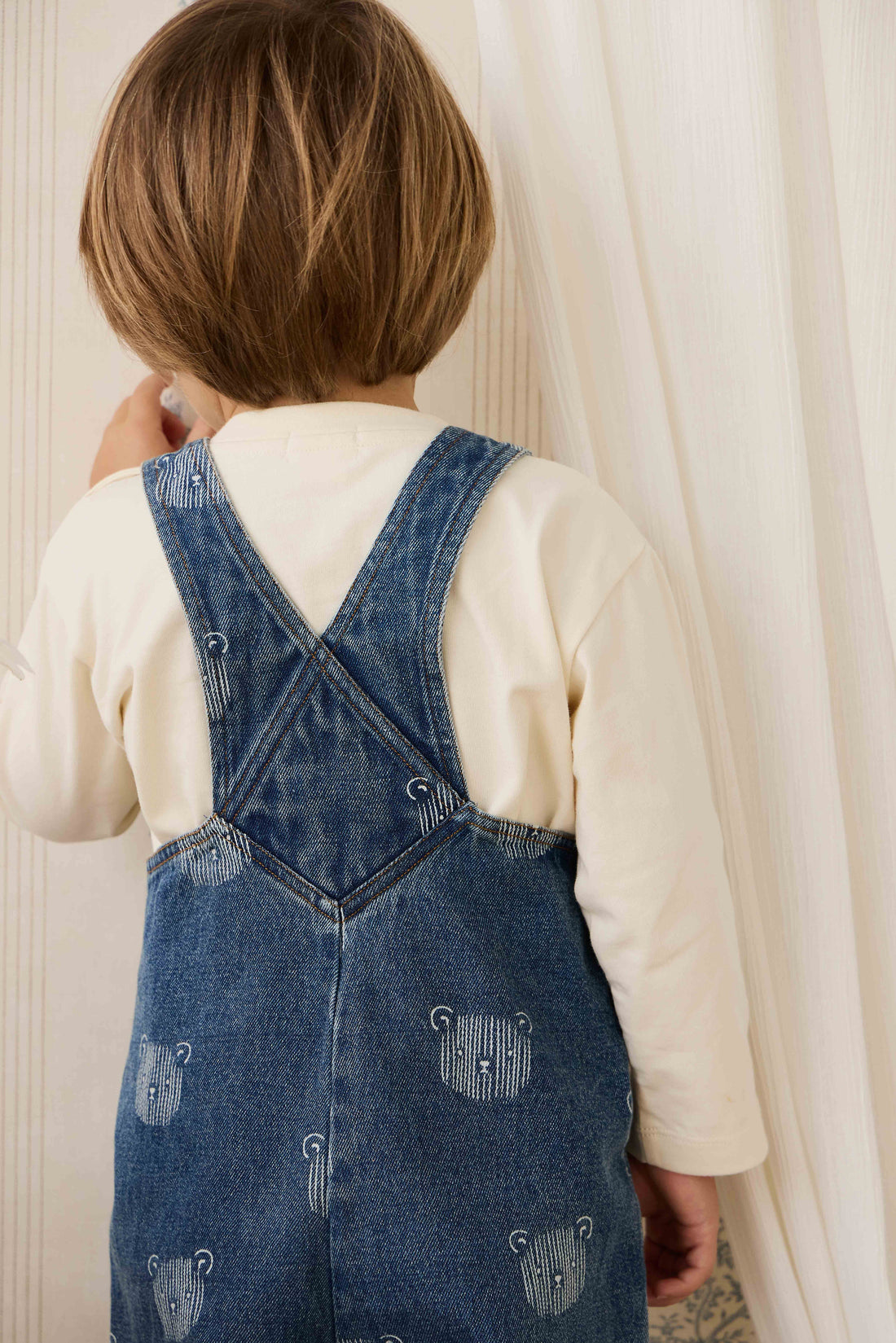 Wilson Overall - Teddy Face Denim Childrens Overall from Jamie Kay USA