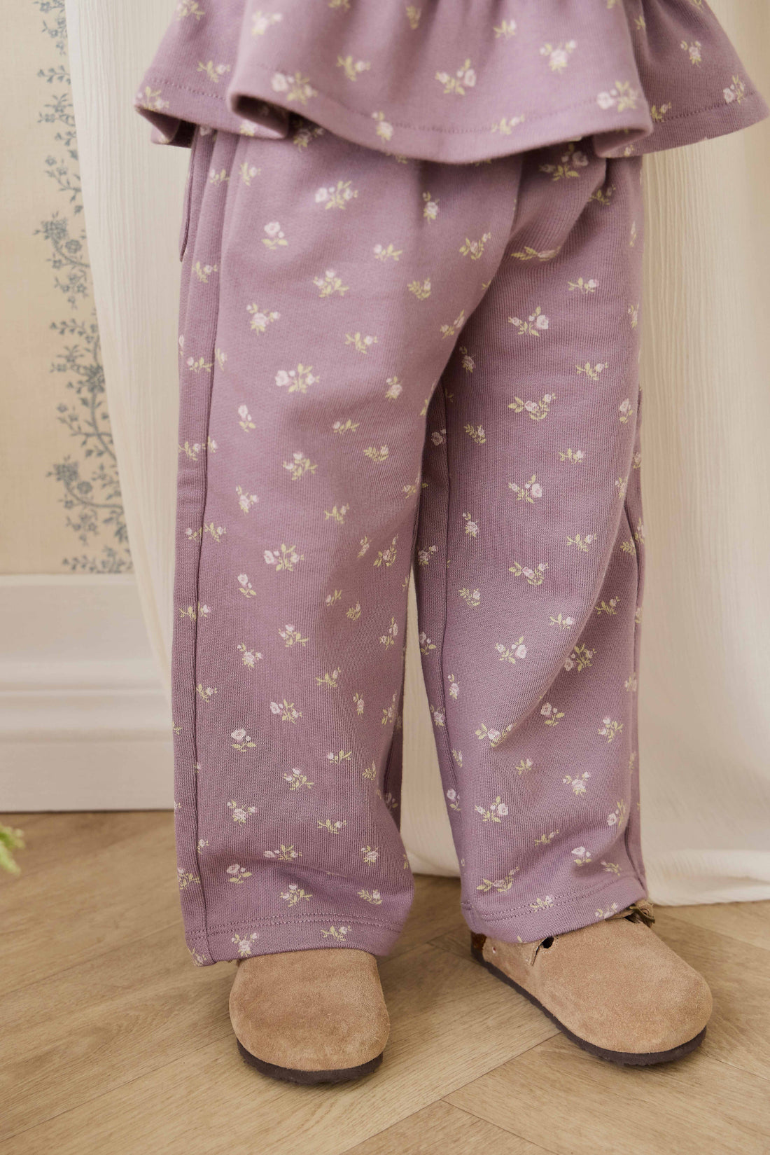 Organic Cotton Emiko Pant - Isla Plum Childrens Pant from Jamie Kay USA