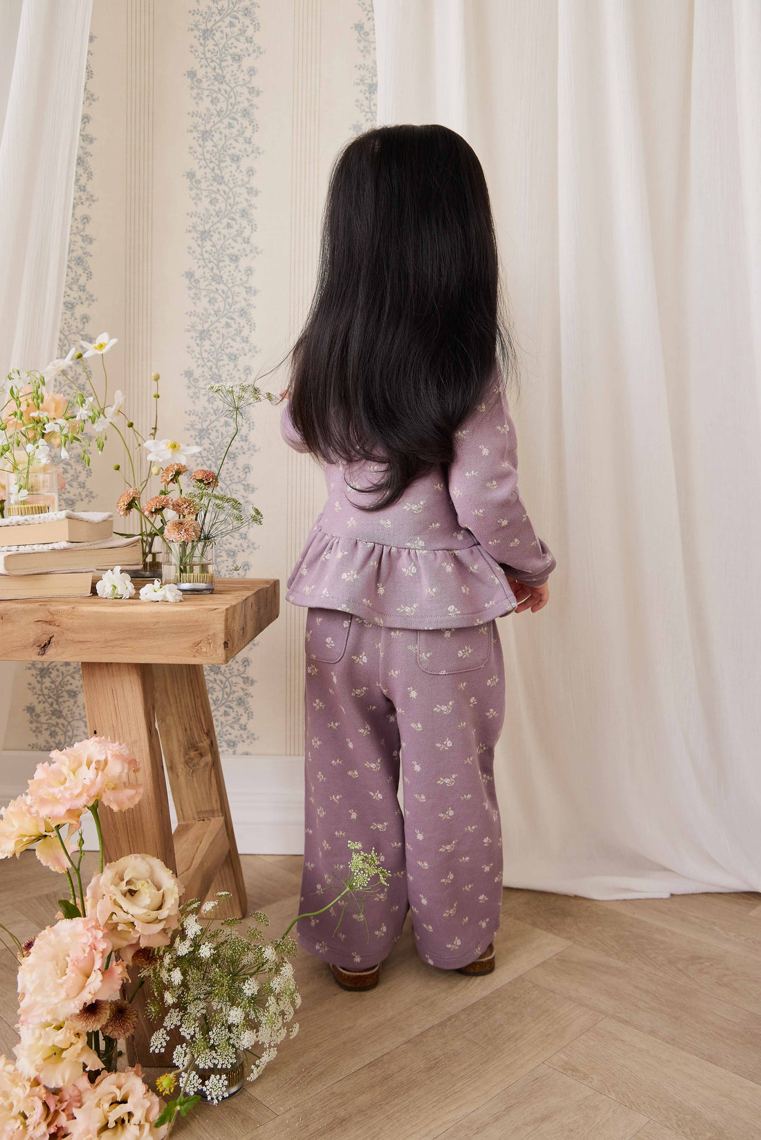 Organic Cotton Emiko Sweatshirt - Isla Plum Childrens Sweatshirting from Jamie Kay USA