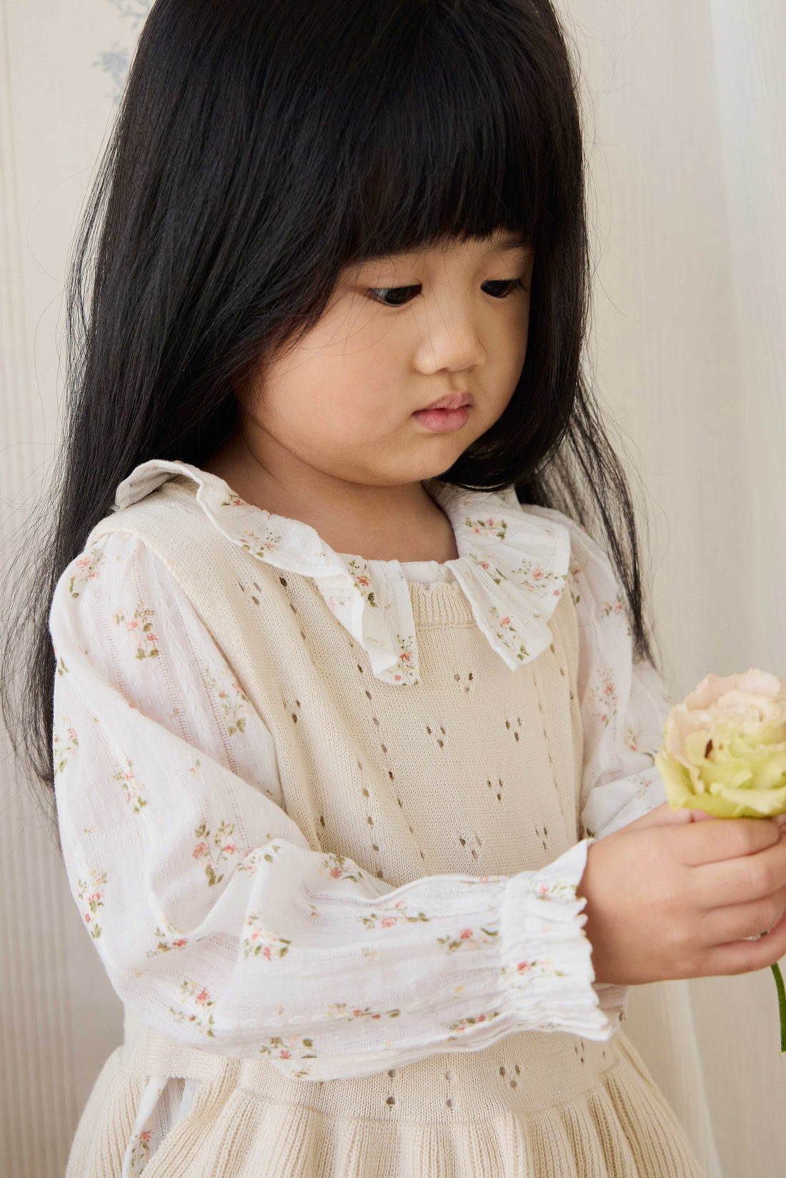 Organic Cotton Brynlee Top - Josepha Egret Childrens Top from Jamie Kay USA