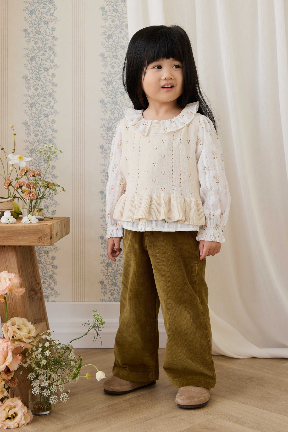 Erica Knitted Top - Vanilla Childrens Top from Jamie Kay USA
