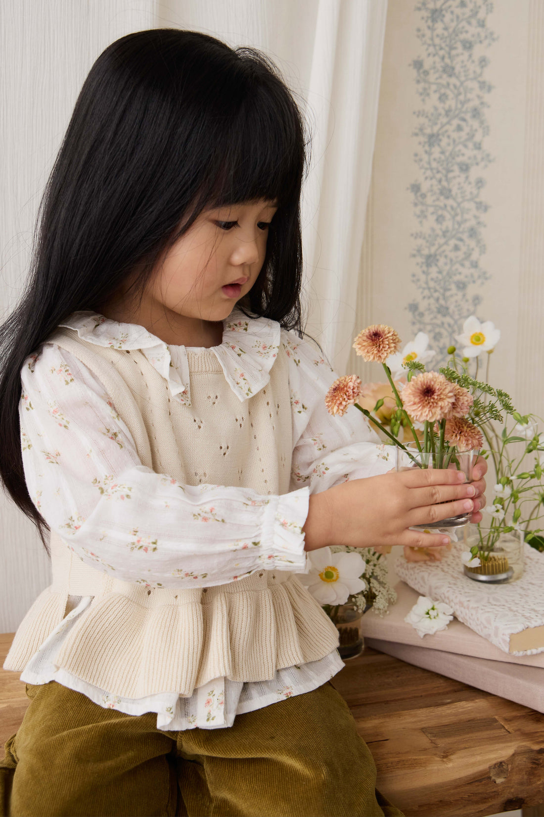 Erica Knitted Top - Vanilla Childrens Top from Jamie Kay USA