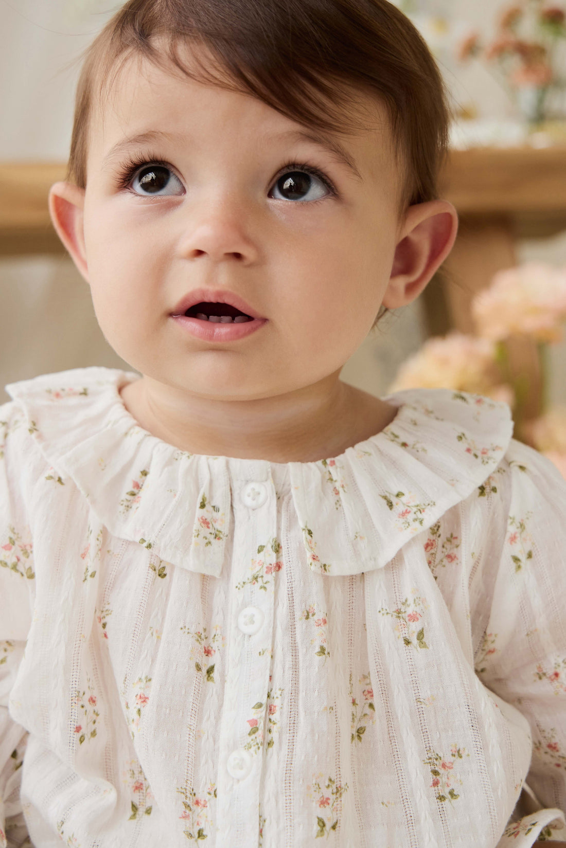 Organic Cotton Brynlee Top - Josepha Egret Childrens Top from Jamie Kay USA