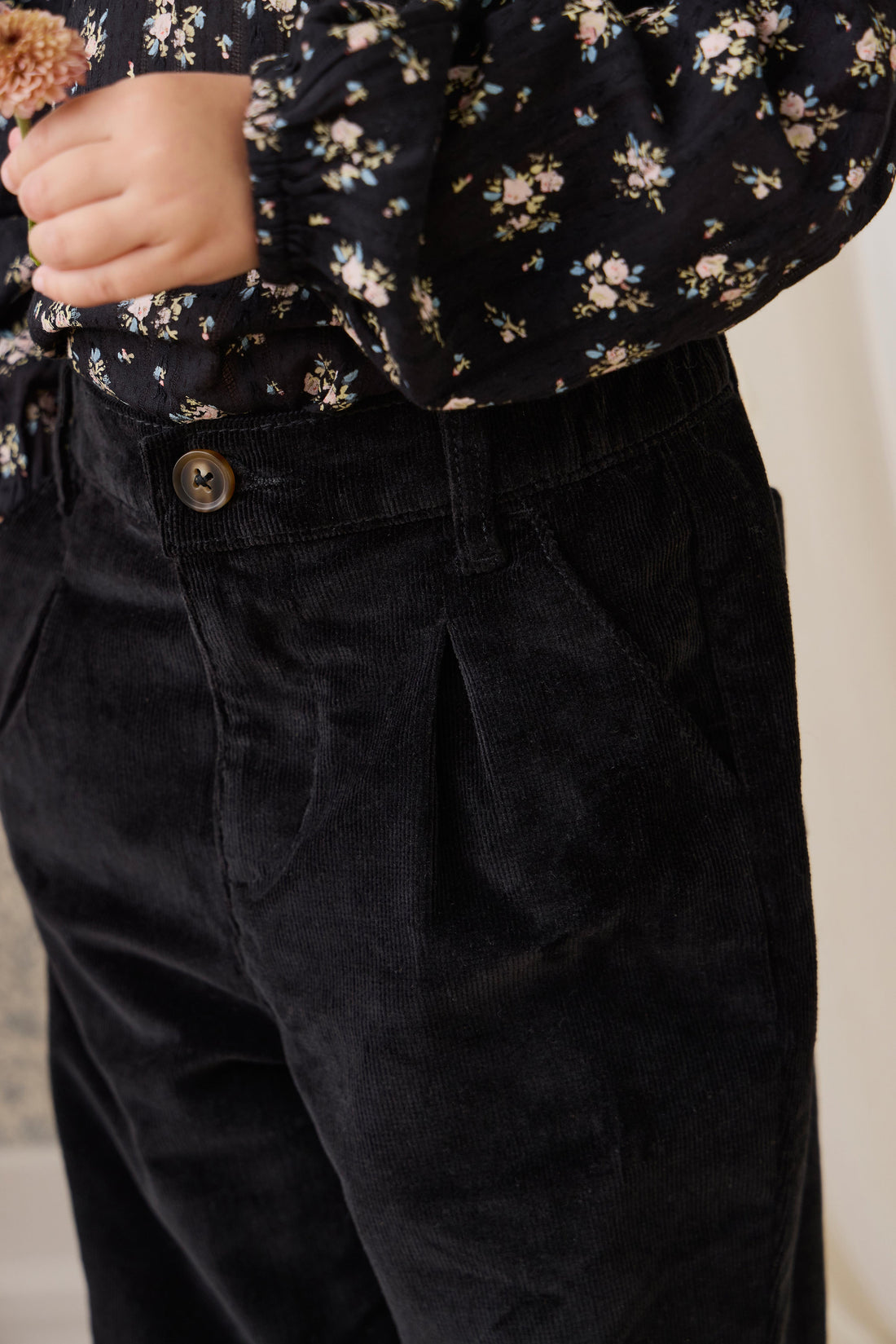 Adelaide Pant - Black Sesame Childrens Pant from Jamie Kay USA