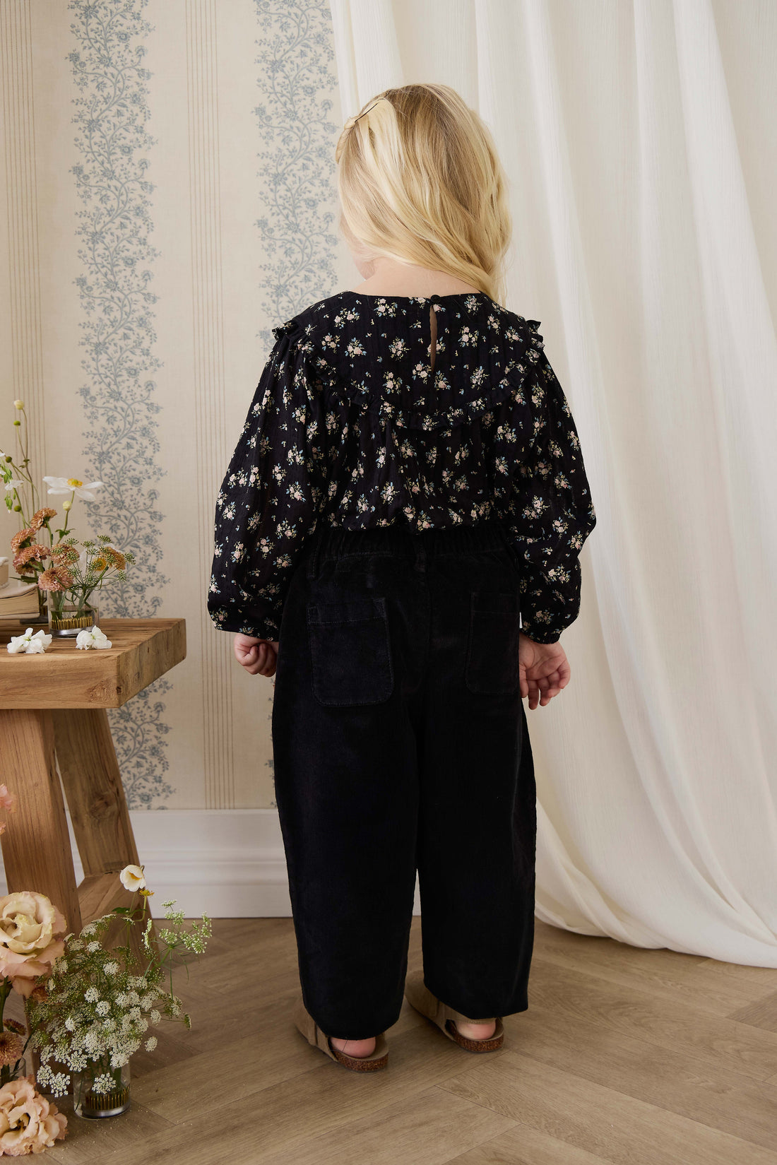 Adelaide Pant - Black Sesame Childrens Pant from Jamie Kay USA