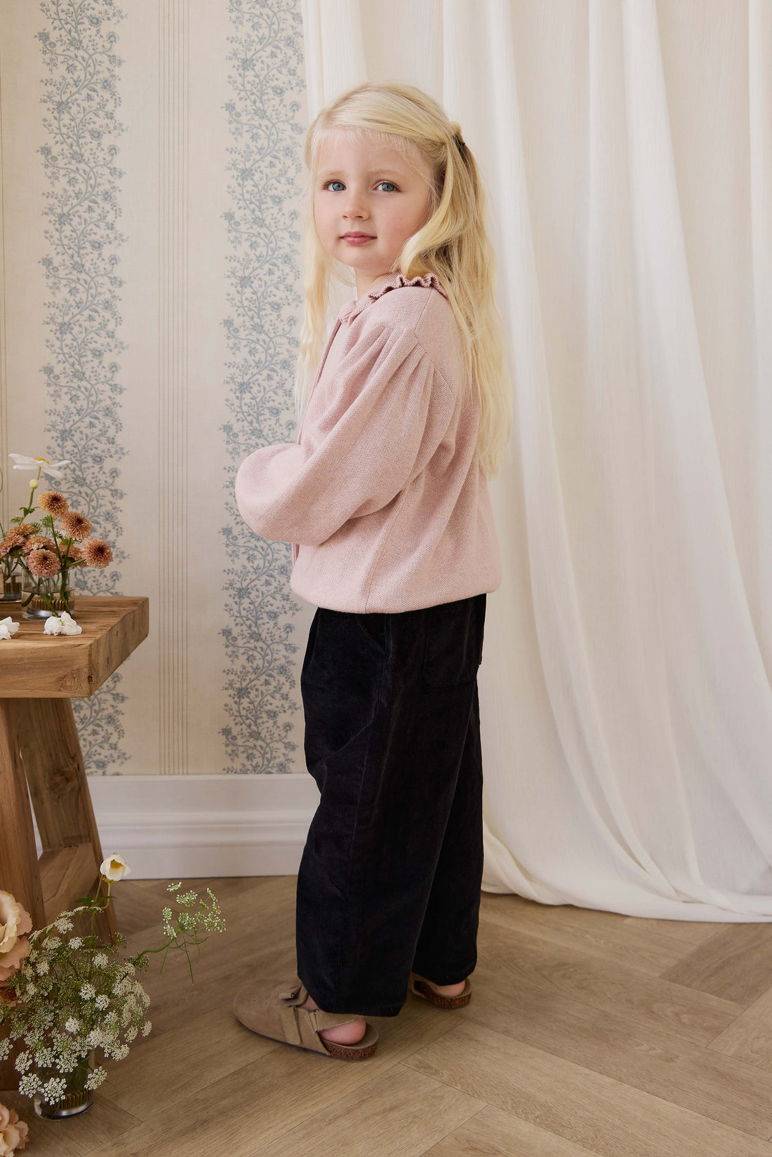 Adelaide Pant - Black Sesame Childrens Pant from Jamie Kay USA