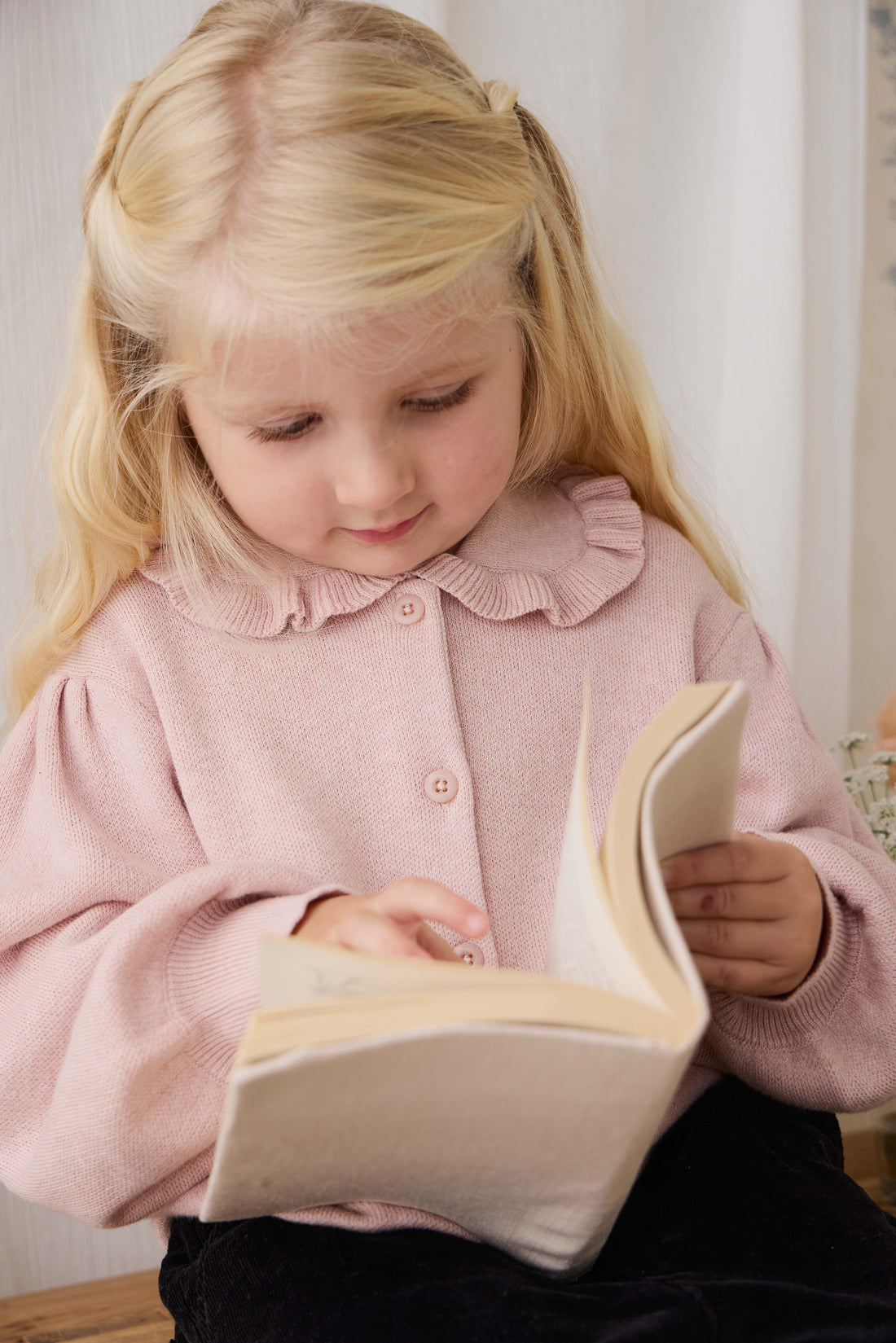 Bonnie Knitted Cardigan - Peachy Keen Marle Childrens Cardigan from Jamie Kay USA