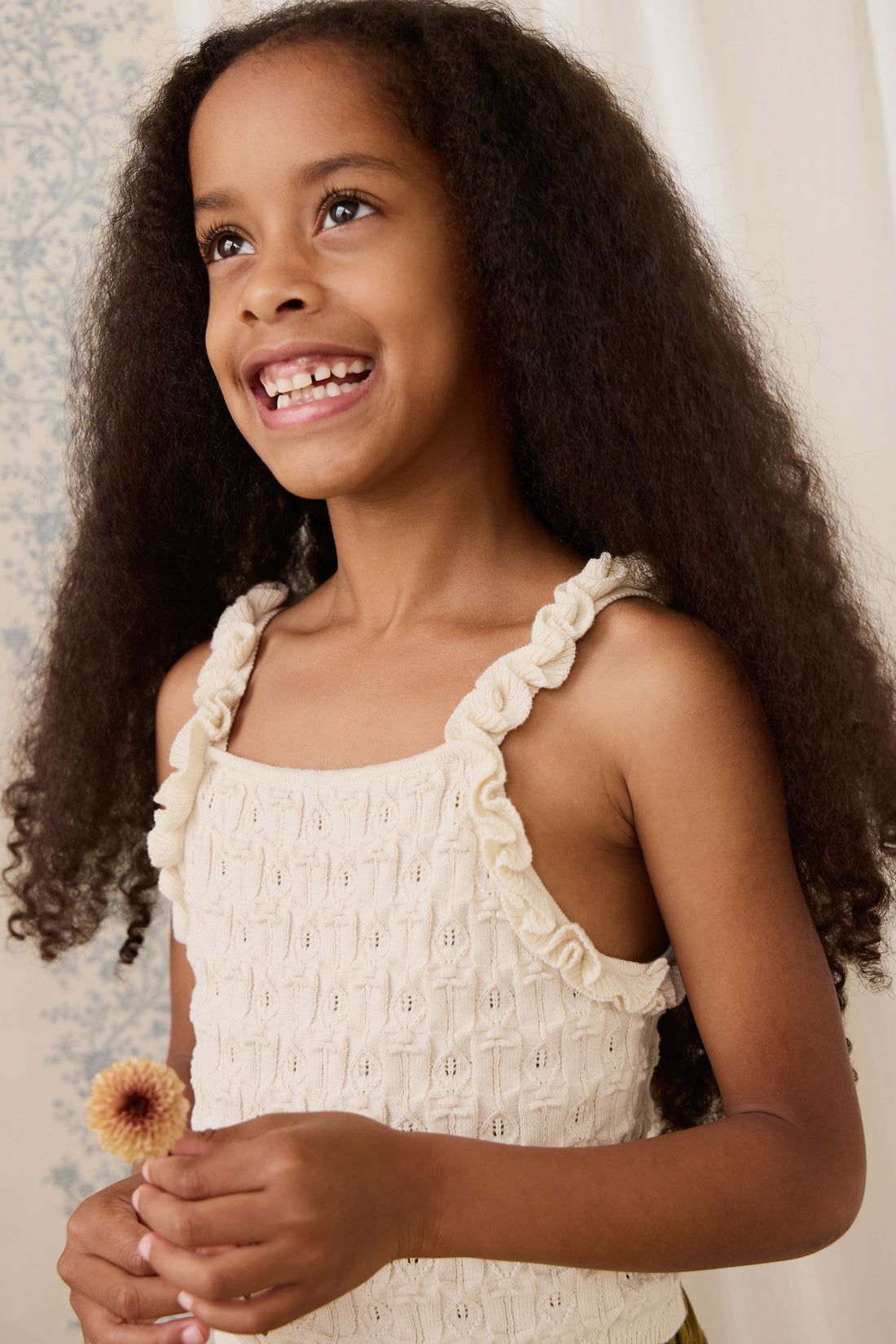 Sammy Knitted Top - Vanilla Childrens Top from Jamie Kay USA