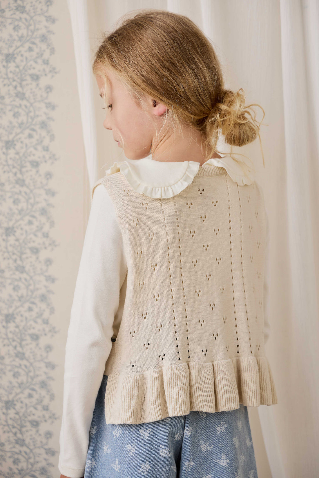 Erica Knitted Top - Vanilla Childrens Top from Jamie Kay USA