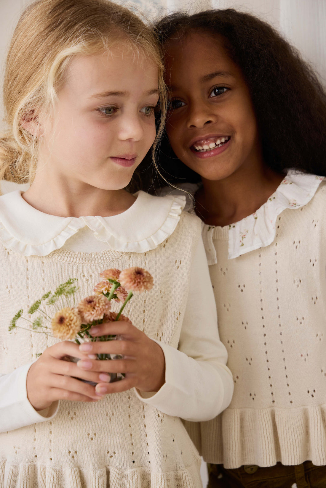 Erica Knitted Top - Vanilla Childrens Top from Jamie Kay USA