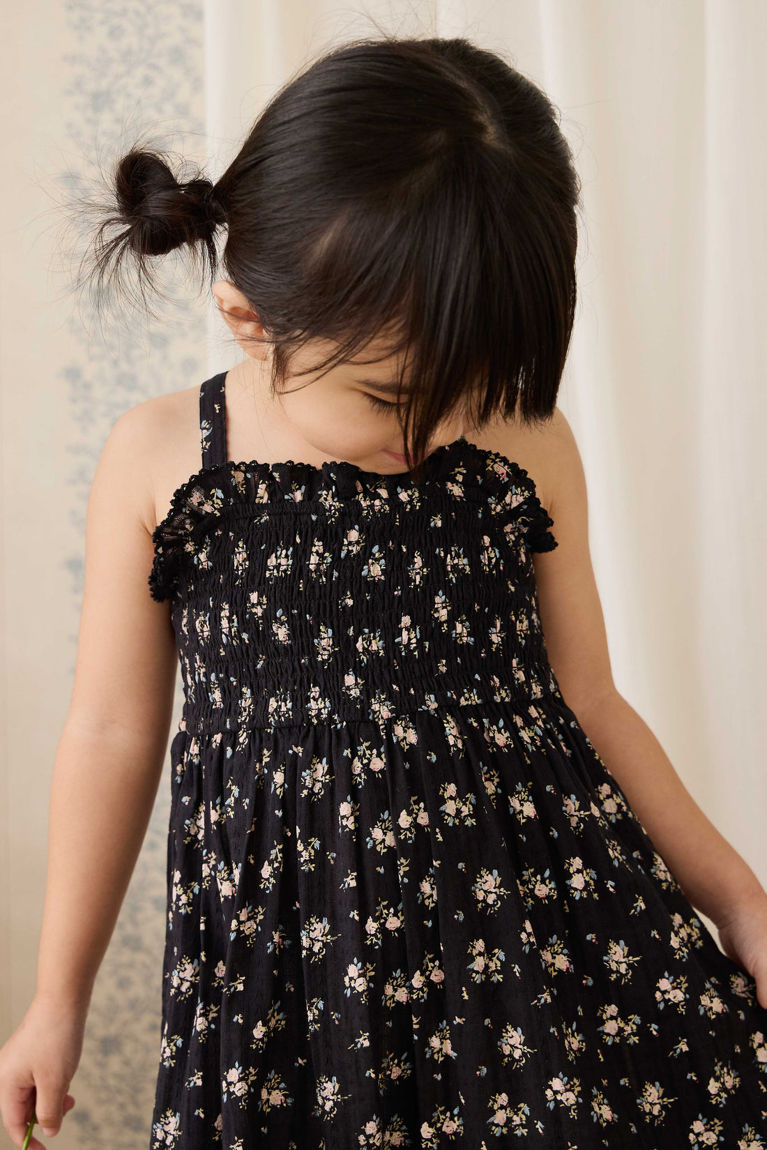 Organic Cotton Gianna Jumpsuit - Cassie Caviar Childrens Jumpsuit from Jamie Kay USA