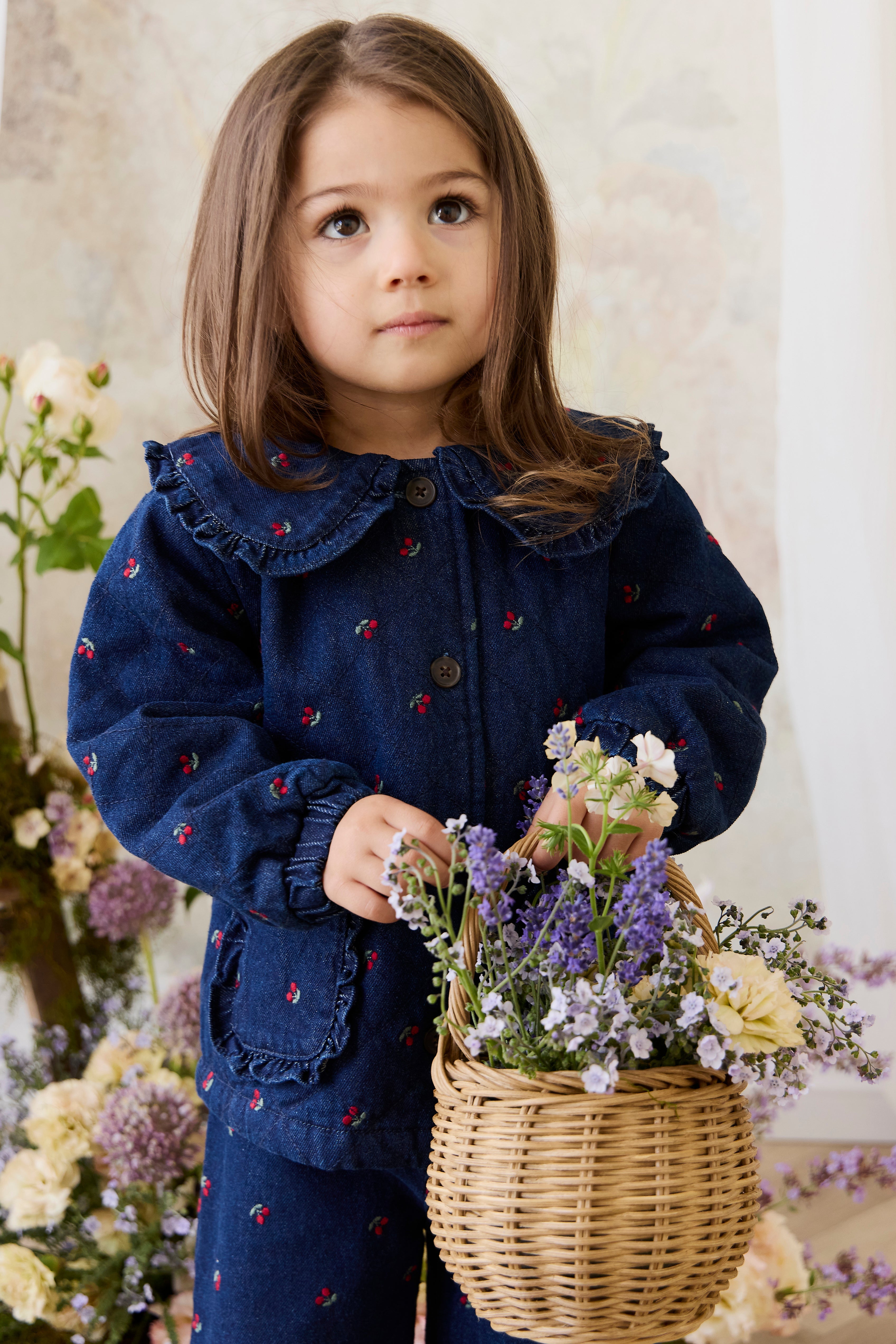 Amandine Jacket Cerise Denim Jamie Kay USA