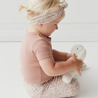 Organic Cotton Headband - Ariella Mauve Childrens Headband from Jamie Kay USA