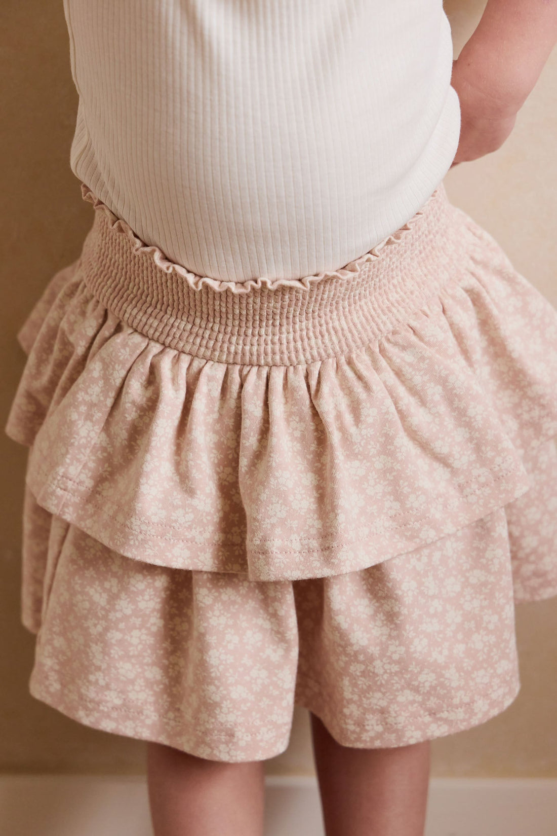 Organic Cotton Ruby Skirt - Rosalie Field Rose Childrens Dress from Jamie Kay USA