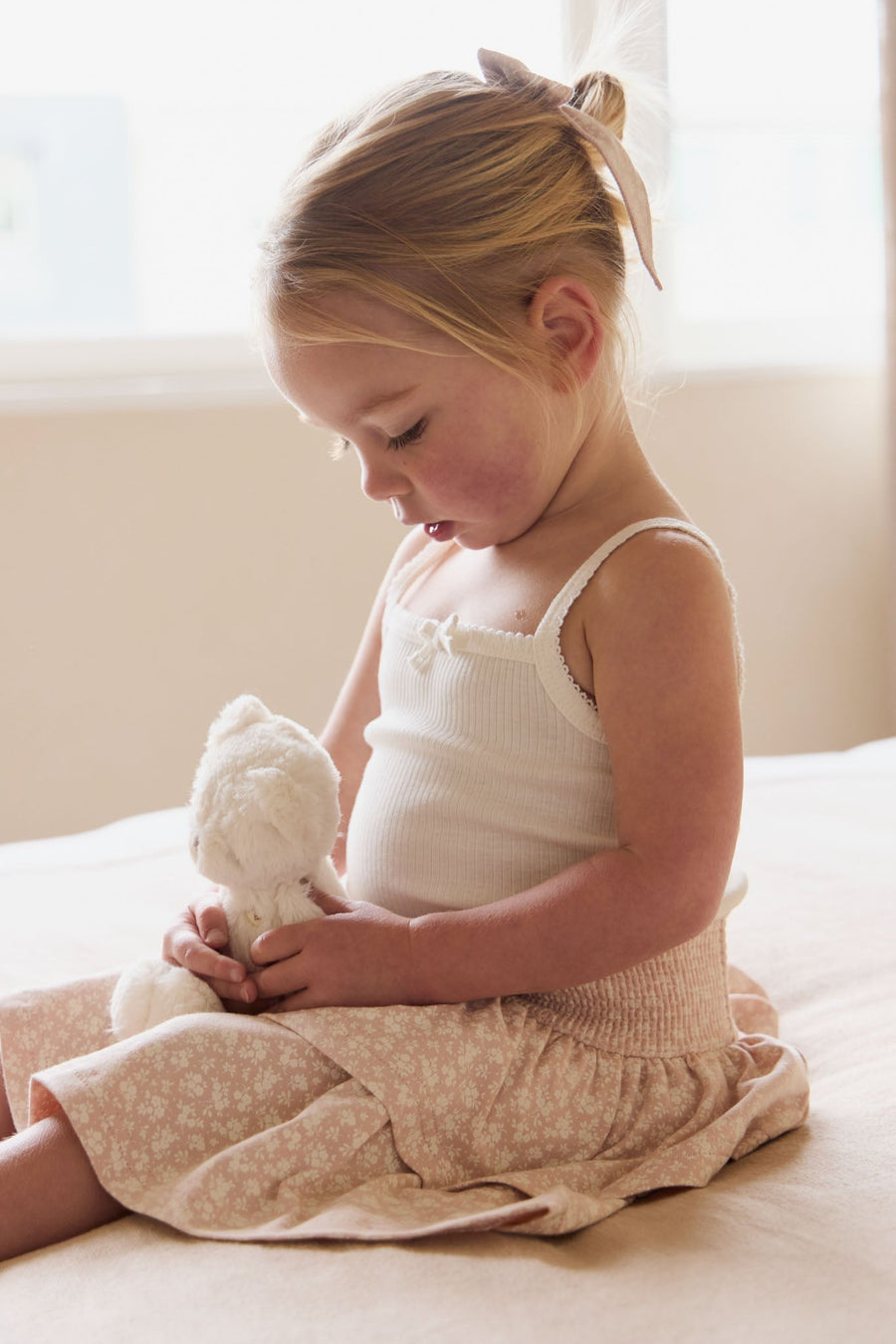 Organic Cotton Ruby Skirt - Rosalie Field Rose Childrens Dress from Jamie Kay USA