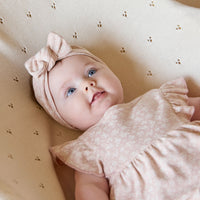 Organic Cotton Elianna Playsuit - Rosalie Field Rose Childrens Playsuit from Jamie Kay USA