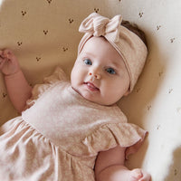 Organic Cotton Elianna Playsuit - Rosalie Field Rose Childrens Playsuit from Jamie Kay USA