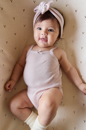 Organic Cotton Modal Singlet Bodysuit - Violet Tint Childrens Bodysuit from Jamie Kay USA