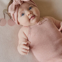 Organic Cotton Modal Singlet Bodysuit - Peony Marle Childrens Bodysuit from Jamie Kay USA