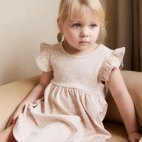 Organic Cotton Ada Dress - Rosalie Field Rose Childrens Dress from Jamie Kay USA