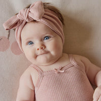 Organic Cotton Modal Lilian Headband - Peony Marle Childrens Headband from Jamie Kay USA