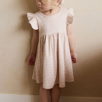 Organic Cotton Ada Dress - Rosalie Field Rose Childrens Dress from Jamie Kay USA