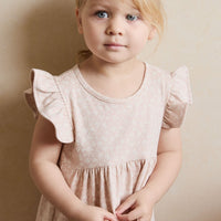 Organic Cotton Ada Dress - Rosalie Field Rose Childrens Dress from Jamie Kay USA