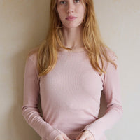 Organic Cotton Modal Womens Long Sleeve Top - Peony Marle Childrens Womens Top from Jamie Kay USA