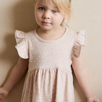 Organic Cotton Ada Dress - Rosalie Field Rose Childrens Dress from Jamie Kay USA