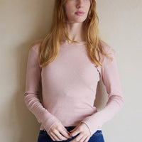 Organic Cotton Modal Womens Long Sleeve Top - Peony Marle Childrens Womens Top from Jamie Kay USA