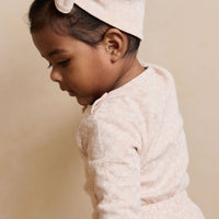 Organic Cotton Headband - Rosalie Field Rose Childrens Headband from Jamie Kay USA