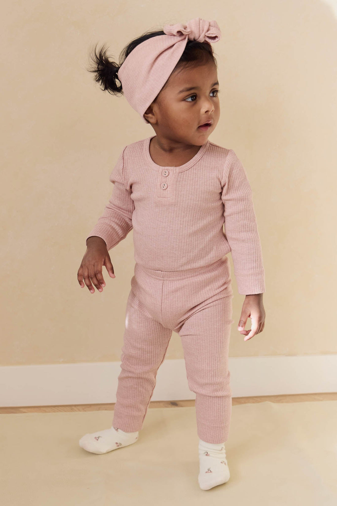 Organic Cotton Modal Everyday Legging - Peony Marle Childrens Legging from Jamie Kay USA