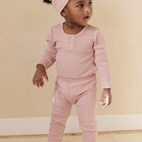 Organic Cotton Modal Everyday Legging - Peony Marle Childrens Legging from Jamie Kay USA