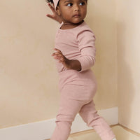 Organic Cotton Modal Everyday Legging - Peony Marle Childrens Legging from Jamie Kay USA