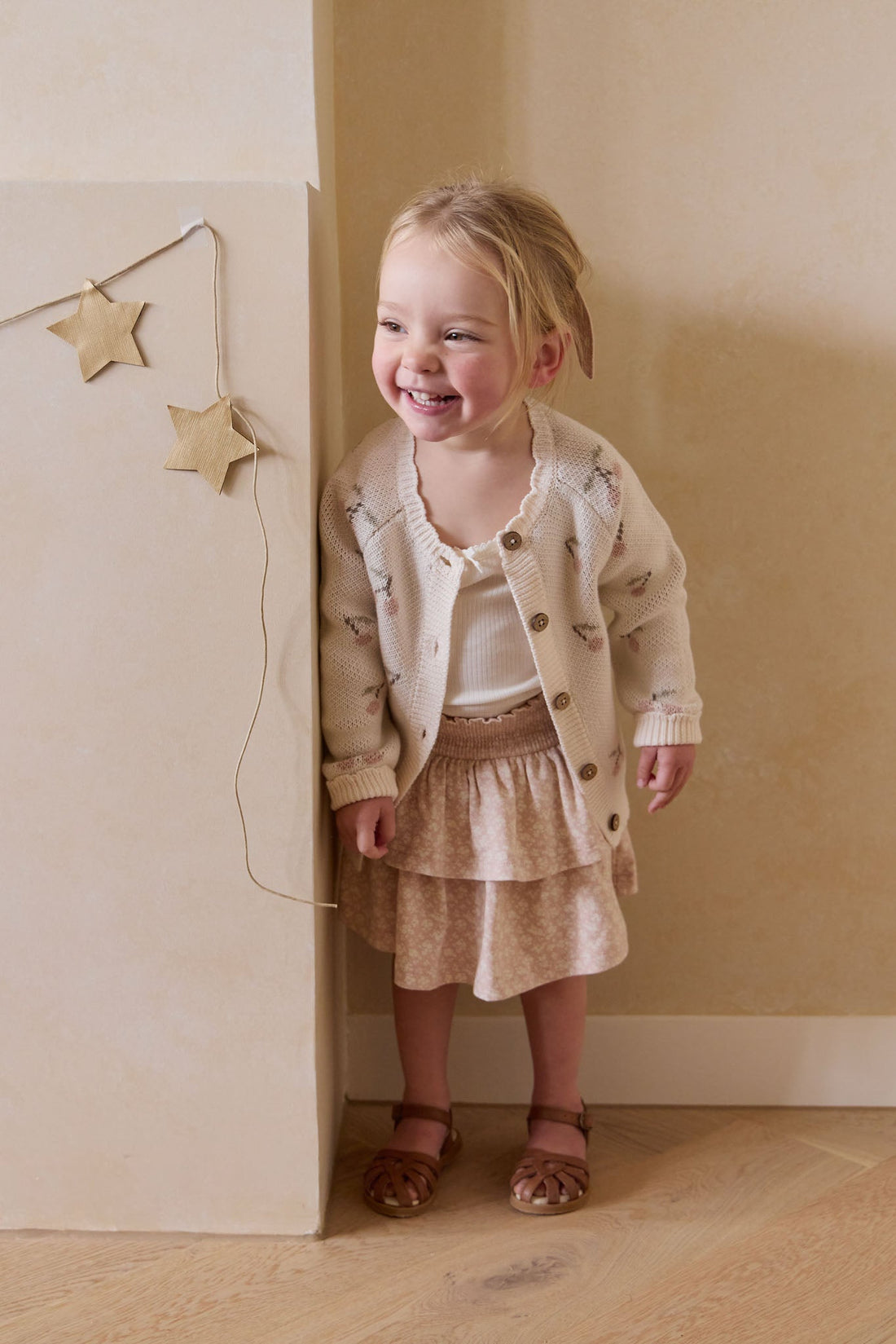 Organic Cotton Ruby Skirt - Rosalie Field Rose Childrens Dress from Jamie Kay USA