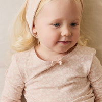 Organic Cotton Long Sleeve Top - Rosalie Field Rose Childrens Top from Jamie Kay USA