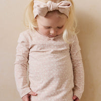 Organic Cotton Headband - Rosalie Field Rose Childrens Headband from Jamie Kay USA