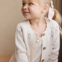 Delilah Cardigan - Cherry Love Blush Childrens Cardigan from Jamie Kay USA