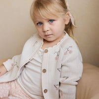 Delilah Cardigan - Cherry Love Blush Childrens Cardigan from Jamie Kay USA