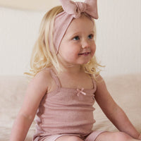 Organic Cotton Modal Elisa Short - Peony Marle Childrens Short from Jamie Kay USA