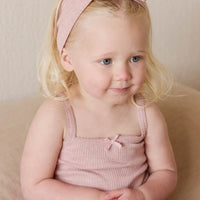 Organic Cotton Modal Singlet - Peony Marle Childrens Singlet from Jamie Kay USA