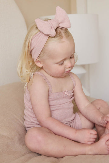 Organic Cotton Modal Lilian Headband - Peony Marle Childrens Headband from Jamie Kay USA