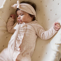 Organic Cotton Melanie Onepiece - Rosalie Field Rose Childrens Onepiece from Jamie Kay USA