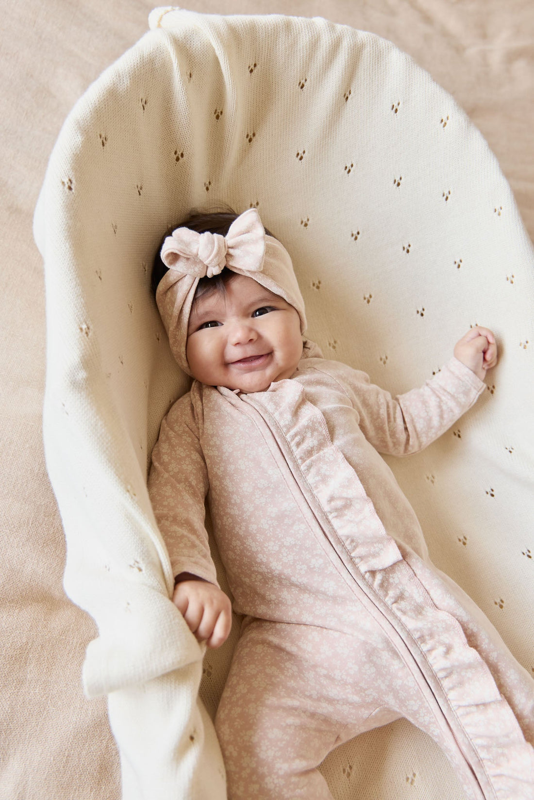 Organic Cotton Melanie Onepiece - Rosalie Field Rose Childrens Onepiece from Jamie Kay USA