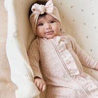 Organic Cotton Melanie Onepiece - Rosalie Field Rose Childrens Onepiece from Jamie Kay USA