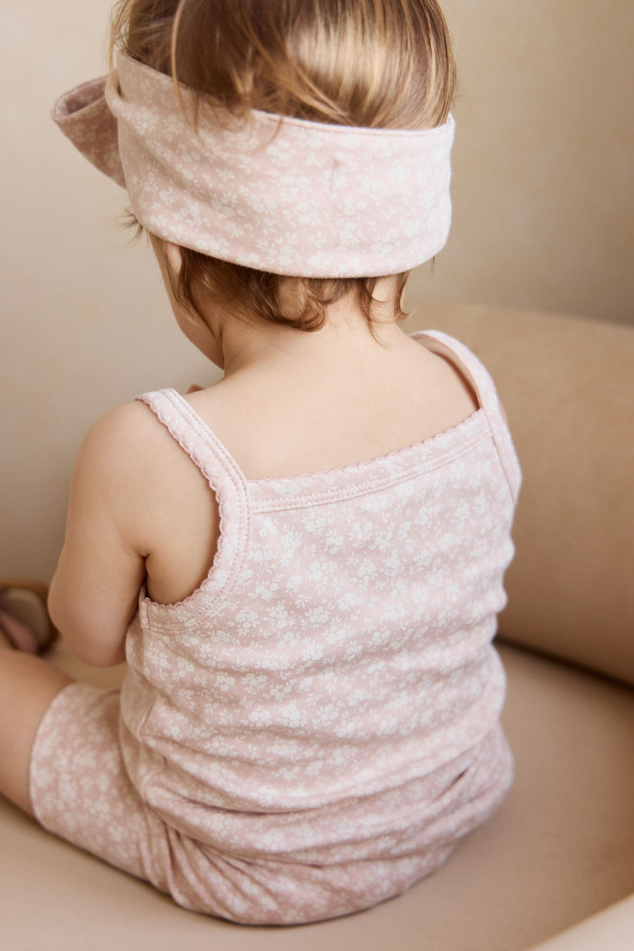 Organic Cotton Headband - Rosalie Field Rose Childrens Headband from Jamie Kay USA