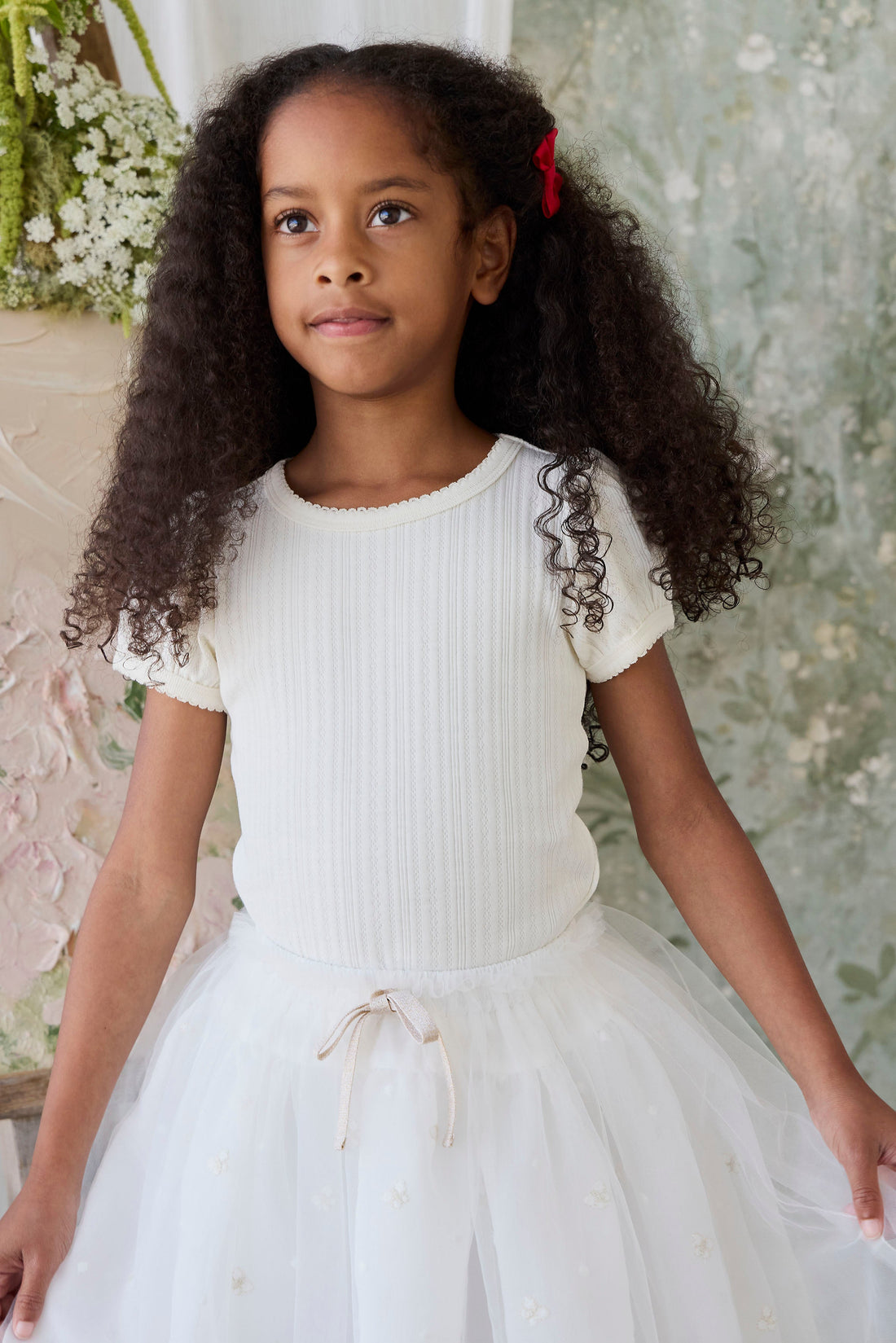 Bellamy Skirt - Parchment Ballerina Butterfiles Childrens Skirt from Jamie Kay USA